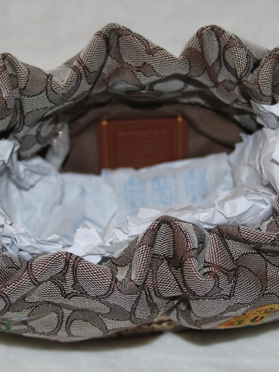 NWT Coach Faye Signature Jacquard With Floral Embroidery - Picture 5 of 5